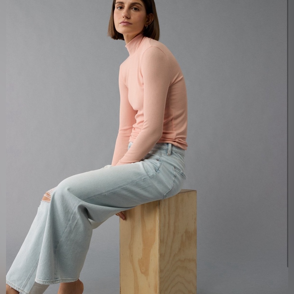 POV point of view - See It Through Turtleneck Top